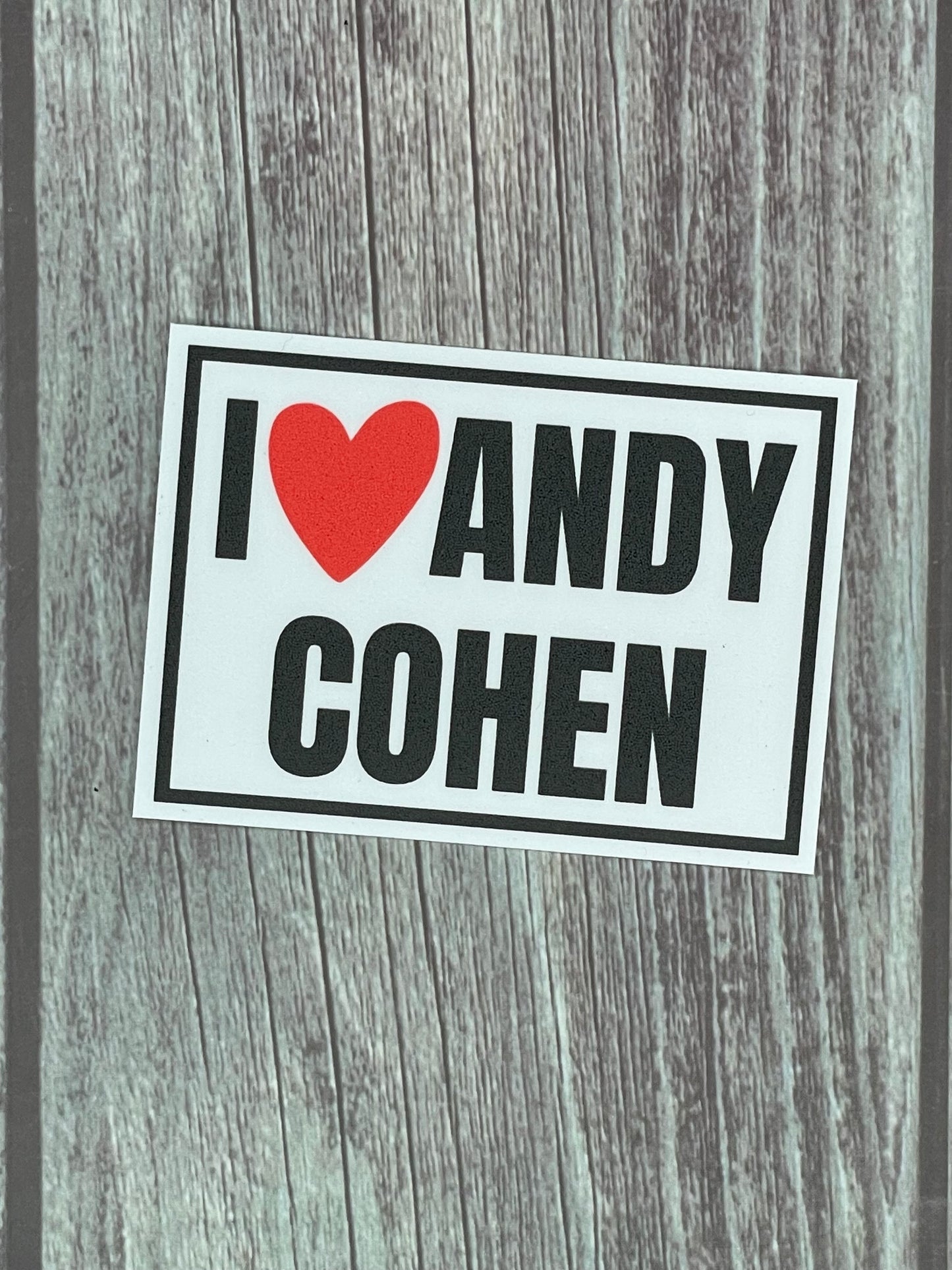 I Heart Andy Cohen sticker